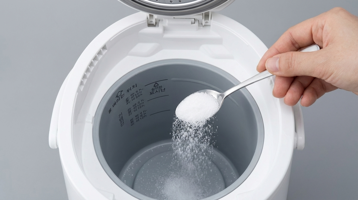 복잡한 부품 없이 구연산만으로 간편하게 통세척 가능한 조지루시 가습기 내부